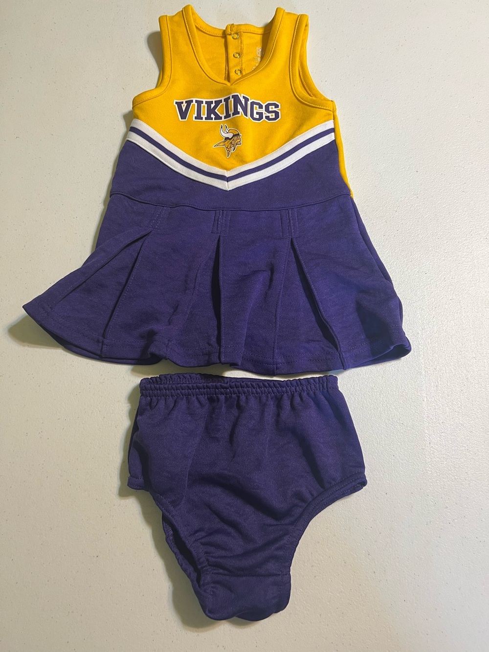 Minnesota Vikings Girls 2T Cheerleader Dress Set NFL Team Apparel